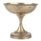 Brass Oil Lamp With Silver Polish On Stand