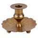 Brass Pot Shaped Candle Stand On a Floral Base With  A Handle