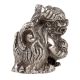 Silver Aluminum Dragon Statue Luck Feng Shui Animal Statue