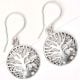 92.5 Sterling silver Earrings Tree Of Life Drop Earrings
