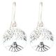 92.5 Sterling silver Earrings Tree Of Life Wide Branches Long Roots