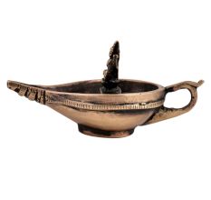 Handmade Conch  Brass Laxmi Oil Lamp