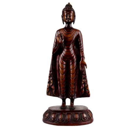 Brass Standing Buddha statue For Home Decoration
