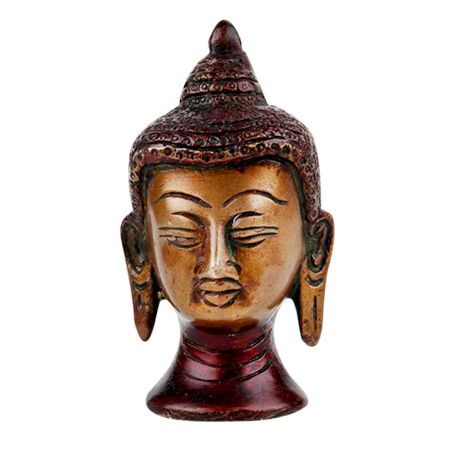 Divine Brass Buddha Head Home Decoration Statue