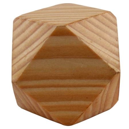 Natural Hexagon Wooden Cabinet Knobs