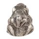 Cute Female Frog Carrying  Baby Frog On her Back Aluminum Statue