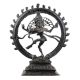 Brass Shiv Natraja Statue Surrounded By Rings Of Flame