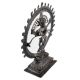 Brass Shiv Natraja Statue Surrounded By Rings Of Flame
