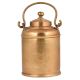 Brass Milk Pot Rings Engraved  On Lid And Knob Finial