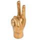 Brass Hand Peace Symbol Jewellery Stand Showpiece