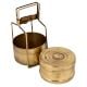 Traditional Two Tier Brass Tiffin Box Indian Kitchen