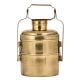 Traditional Brass Tiffin Box With A Small Fixed Container On Top