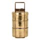 Three Tier Brass Tiffin Box Thin Brass Metal Frame