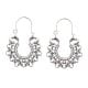92.5 Sterling Silver Earrings Bali Filigree Heart Drop Dangler