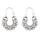 92.5 Sterling Silver Earrings Bali Filigree Heart Drop Dangler