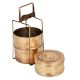 Brass Tiffin Box Three Tier Handmade Lunch Carrier