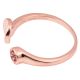 Modern 92.5 Sterling silver Toe Ring  Open able Pink Tourmline Studded Women Jewelry (Pair)