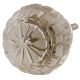 Clear Round Patterned Glass Knob
