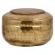 Hand Hammered Brass Round Tiffin Box