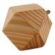 Natural Hexagon Wooden Cabinet Knobs