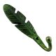 Green Big Feather Iron Hook