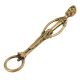 Brass Bottle Opener Standing Tribal Man Round Opener