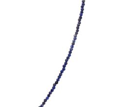 Navy Blue Lapiz Lazuli Single Strand Necklace