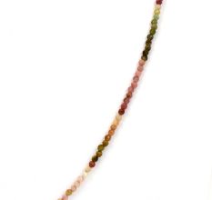 Tourmaline Semi precious Beads Necklace in Single Strand For women