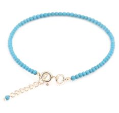 Chic Blue Turquoise Beads Bracelet For Girls