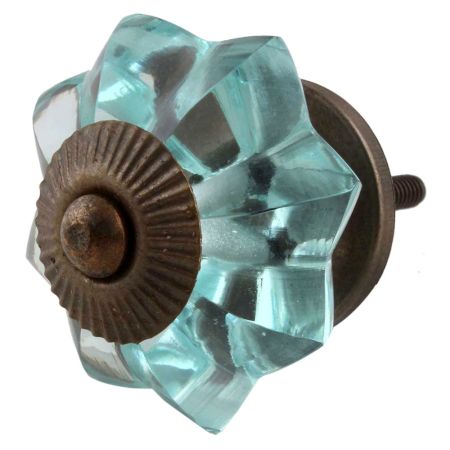 Light Mint Green Melon Glass Cabinet Knobs