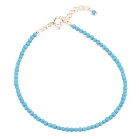 Chic Blue Turquoise Beads Bracelet For Girls