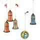 Handmade Bell And Ball Christmas Ornaments Christmas tree Decoration ( Set Of 7)