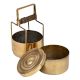 Traditional Double Container Brass Tiffin Box