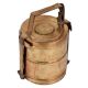 Golden Brass Tiffin Box With Two Compartments