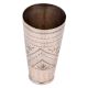 Brass Lassi Glass Cup  With Dotted Border and Leaves Design