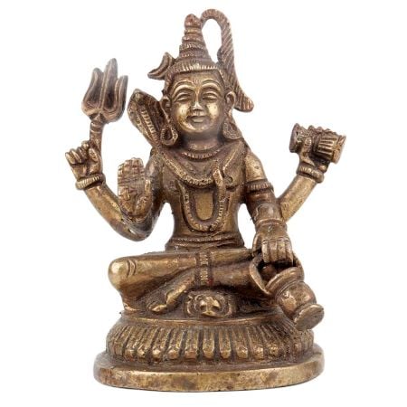 Handmade Brass Shiva Statue For Home Decoration
