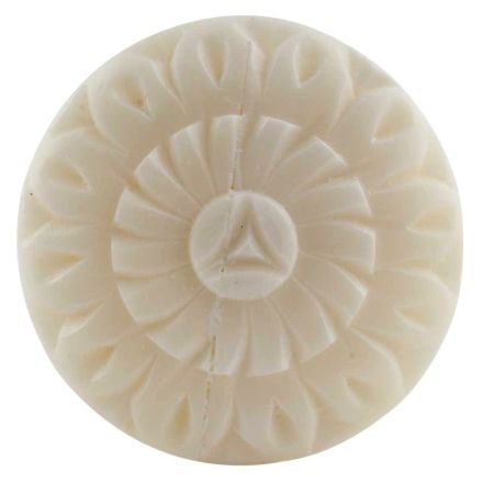 Cream Wheel Floral Bone Dresser Knobs