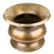 Traditional Brass Water pot With A wide Mouth and Robust centre