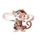 92.5 Sterling Silver Ring With Jerry Mouse Charm Kids Jewelry