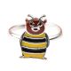 92.5 Sterling Silver Ring With Sweet Bee Charm Kids Jewelry
