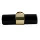 Black Resin And Brass Tube Drawer Knob