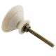 Cream Wheel Floral Bone Dresser Knobs