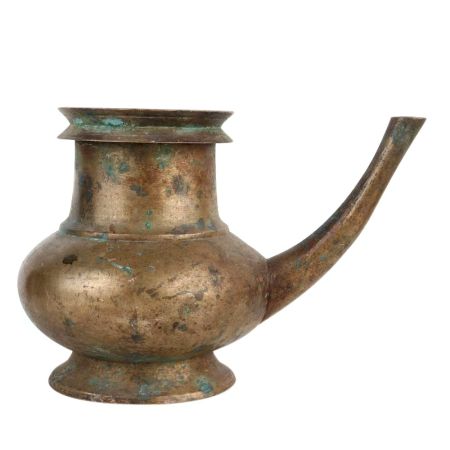Traditional Brass Pot with a Long Spout
