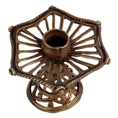 Brass Candle Stand Or Essence Burner Wired Design