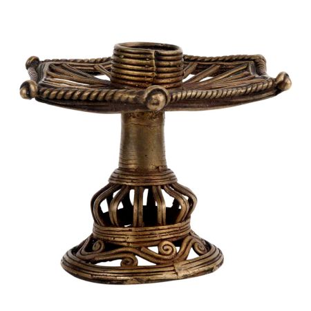Brass Candle Stand Or Essence Burner Wired Design