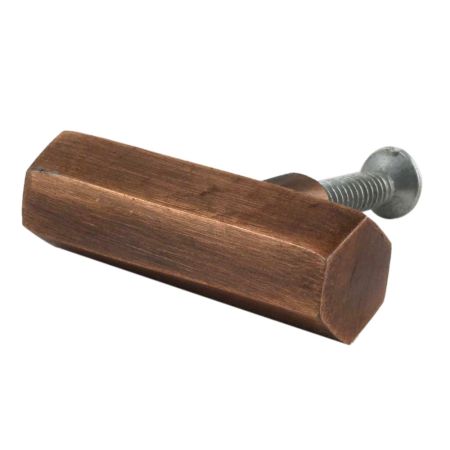 Metallic Brown Hexa Gilli Iron Cabinet Knob