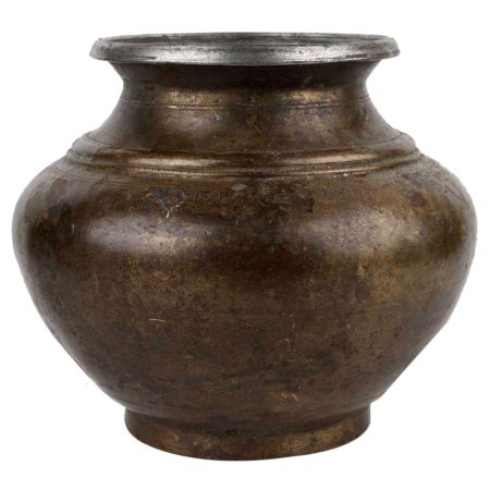 Elegant Brass Garden Pot