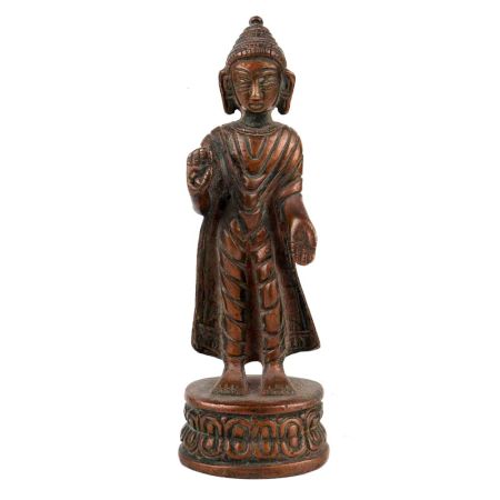 Brass Standing Buddha Statue Home Decoration