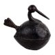 Old Brass Sitting Duck Statue For Home Decoration
