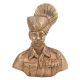 Brass Military Statues Sculpture Bust